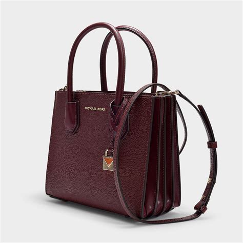 michael kors mercer small leather messenger|Amazon.com: Michael Kors Mercer .